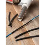 Термоусаживаемая трубка ТУТк с клеевым слоем нг 3/1 черная в отрезках по 1м PROxima