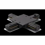 PTR/R CX-BL Коннектор чёрный X -обр. для встраиваемого шинопровода Jazzway