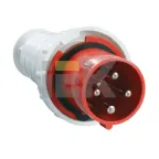 Вилка кабельная 63А 3Р+E IР54 переносная 380В 034