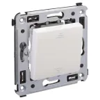 Avanti Выключатель одноклавишный, в стену Белое облако