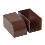 Заглушка (25х25) (4 шт) Plast под темное дерево