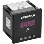 Амперметр цифровой щитовой однофазный 96х96мм LED GENERICA