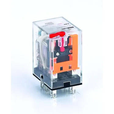 Промежуточное реле 2 контакта с LED индикацией и TEST функцией 5А 380В AC ПР-102