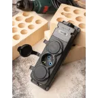 Роз. трехмест. с защит. крышками каучуковая 230В 2P+PE 16A IP44 DIY