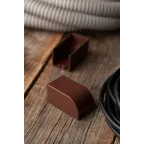 Заглушка (25х25) (4 шт) Plast под темное дерево