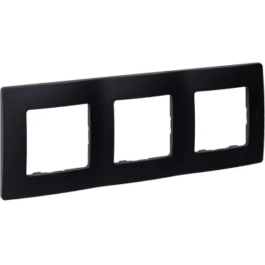 ETIKA Рамка 3 поста антрацит