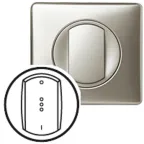 Celiane Панель лицевая для выключателя 2 полюса индикатор титан