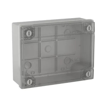 Коробка распределительная IP56 300х220х120мм с гладкими стенками прозрачная