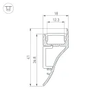 Профиль ARH-CON-2000 ANOD (ARL, Алюминий)