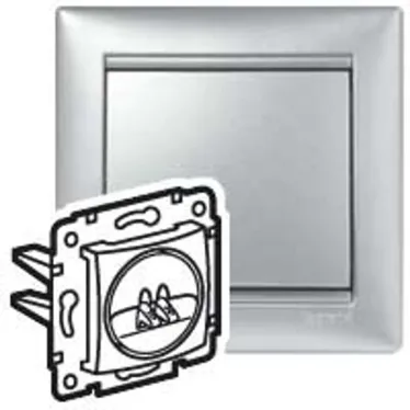 VALENA Розетка акустическая алюминий