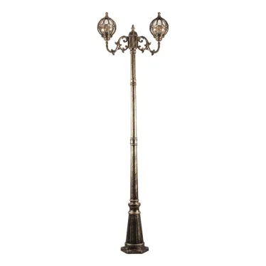 Светильник НТУ-2х60w столб Е27 IP44 черное золото