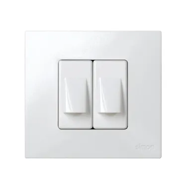 Кабельный выход с зажимом для кабеля узкий, S27, белый