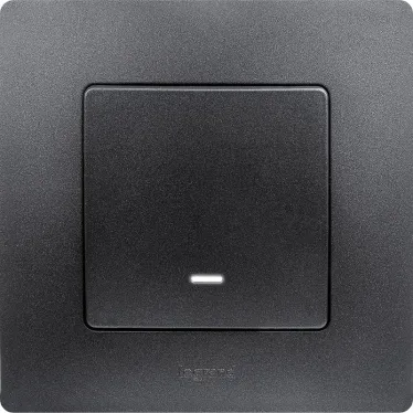 ETIKA Рамка 1 пост антрацит