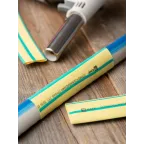 Трубка термоусаживаемая ТУТ нг 20/10 жел-зел рулон PROxima