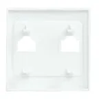 Валенсия лицевая панель розетки RJ-45 2-местная жемчуг