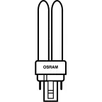 Лампа энергосберегающая КЛЛ 13вт Dulux D/Е 13/830 4p G24q-1 Osram