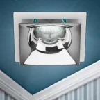 Светильник встраиваемый декоративный KL102 WH/CH MR16 GU5.3 белый хром