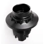 Пкб14-04-К11 Патрон карболитовый с кольцом, Е14, черный (50 шт), стикер на изделии, IEK