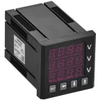 Вольтметр цифровой щитовой трехфазный 48х48мм LED GENERICA