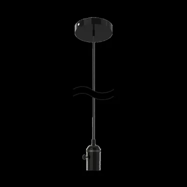 Светильник подвесной под лампу 1хE27 AC 220В Черный IP20 1000х38х83мм Алюминий Decor Gauss