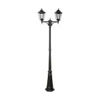 Светильник 8114 2х100W 230V E27 2х(160х160)х2300мм черный