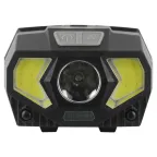 Фонарь налобный светодиодный GB-608 на батарейках, 3xAAA, 5Вт, 7 режимов, черный