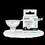 Лампа светодиодная LED 9 Вт 660 лм 4100К софит MR16 нейтральный GU5.3 AC 220В Elementary Gauss