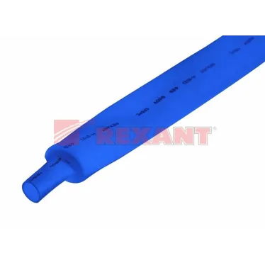 Термоусаживаемая трубка 25,0 12,5 мм, синяя, упаковка 10 шт. по 1 м, REXANT
