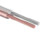 Кабель акустический 2х1.00 кв.мм, прозрачный SILICON, 5 м, REXANT