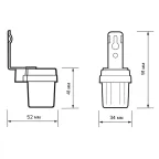 Фотореле PMS PR 600 1200Вт IP44 WH