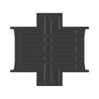 Соединитель для подрозеточной коробки для полых стен, глубиной 45 мм, 2модуля