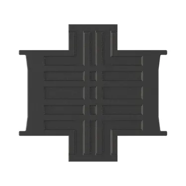 Соединитель для подрозеточной коробки для полых стен, глубиной 45 мм, 2модуля