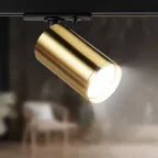 Светильник трековый однофазный TR39-GU10 BS MR16 латунь лампа MR16 ( в комплект не входит)