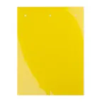 Табличка полужесткая 49x15мм. Клейкое основание. ПВХ-0,5. Желтая (12 шт. на пластине, упак. по 10 листов)