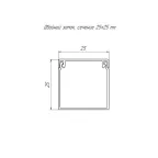 Кабель-канал сосна 2-й замок в п/э 25х25 мм (32 м/уп)