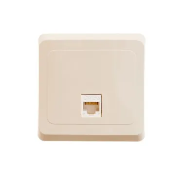 ЭТЮД Розетка компьютерная RJ45 категория 5 бежевая