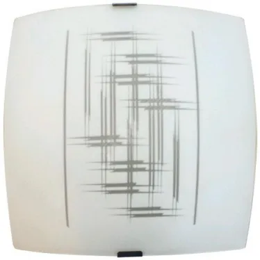 Светильник НПБ-09-60-003 М83 Элегант матовый белый клипсы штамп металлик ИУ