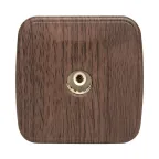 Розетка TV одноместная ОП Минск 75Ом 5-862МГц темное дерево