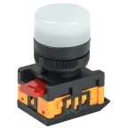 Лампа AL-22TE сигнальная белая с подсветкой неон 240В