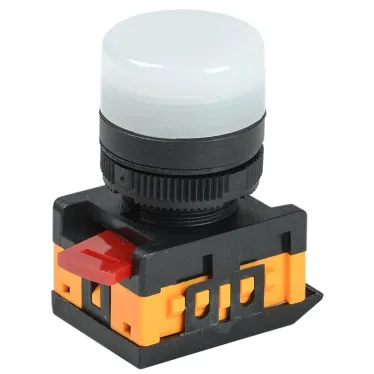 Лампа AL-22TE сигнальная белая с подсветкой неон 240В