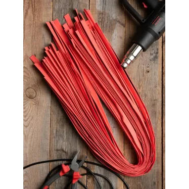 Трубка термоусаживаемая ТУТ нг 8/4 красная в отрезках по 1м PROxima