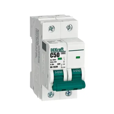 Выключатель автоматический без теплозащиты 2P 50А х-ка C 6кА ВА-103M