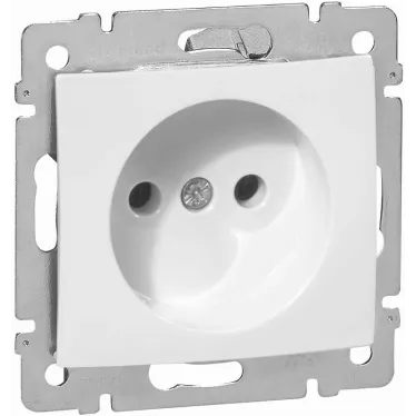 VALENA Розетка в рамку 16А без заземления белая