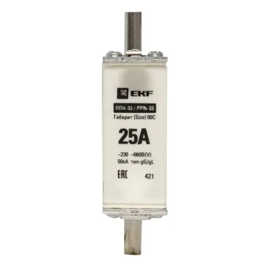 Вставка плавкая ППН-33 100/25А габарит 00С