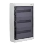 Щит настенный с дверцей 54 модуля IP65 серый с клеммным блоком 63А