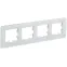 BRITE Рамка 4 поста РУ-4-2-Бр стекло белый RE IEK