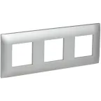 SKANDY Рамка 3-местная SK-F03S серебряный IEK
