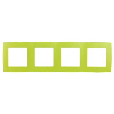 Рамка на 4 поста, Эра12, лайм, 12-5004-26