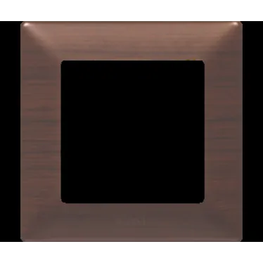 Valena LIFE Рамка 1 пост темное дерево универсальная