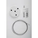 Светильник светодиодный Geometria Quadro SPO-164-W-40K-110 110Вт 4000К 17300Лм IP40 800*800*80 белый подвесной